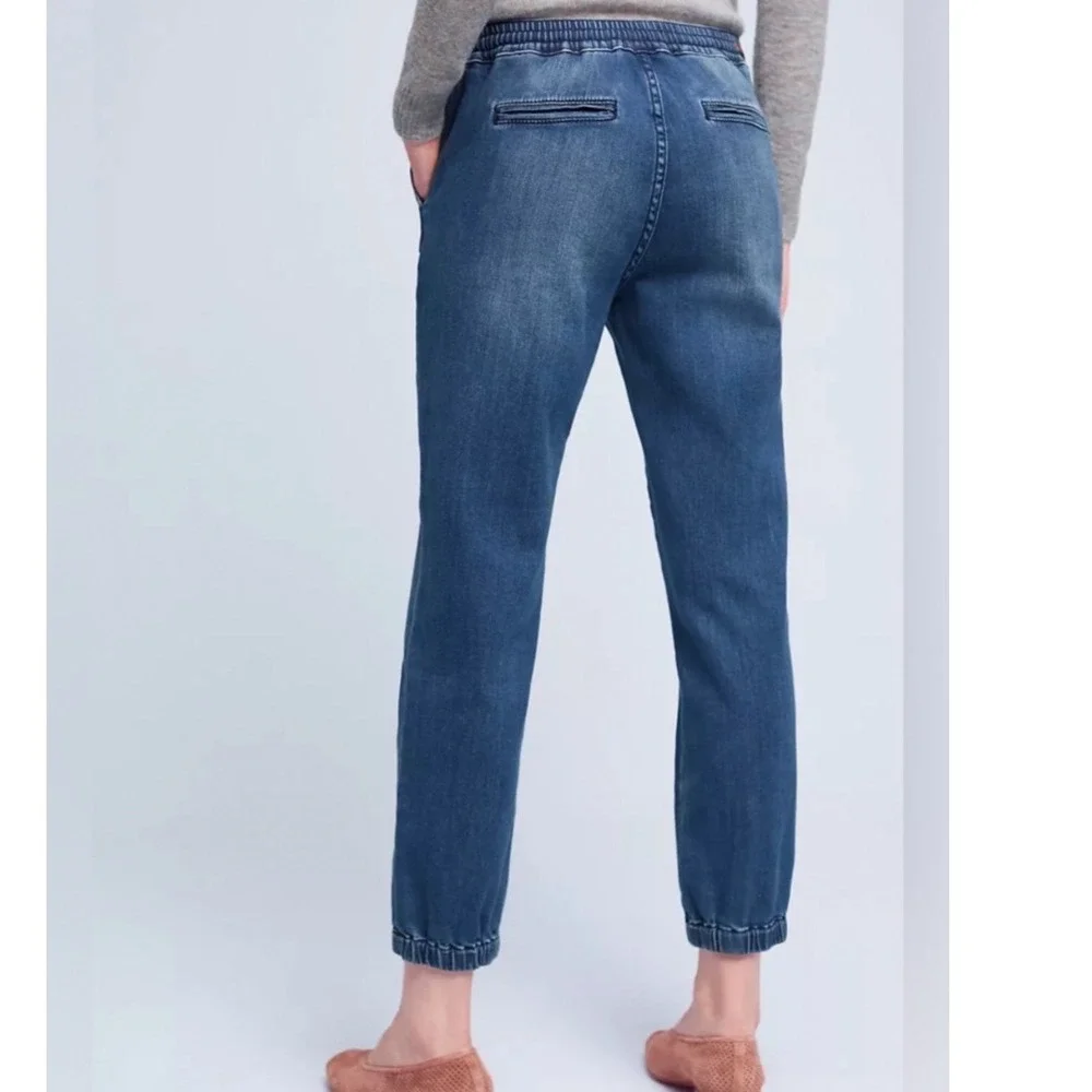 Pilcro and the Letterpress Anthropologie Denim Joggers Medium Wash Sz Medium